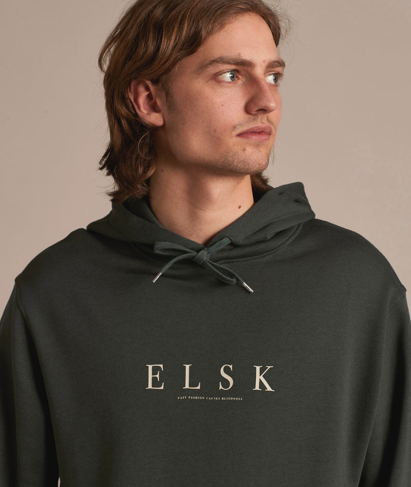 02031 | ELSK PURE SENNELS MEN’S HOODIE | STONE GREEN