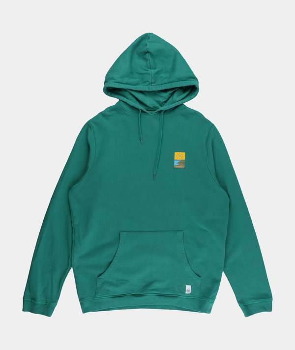 RE.ELSK 1526 | ELSK® TVÆRS PCH BAGSØ MEN’S HOODIE | ANTIQUE GREEN