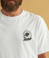 01097 | ELSK TECH STAG CH BRUSHED T-SHIRT | OPTIC WHITE