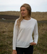 5481 | ELSK® SARAH LANGÆRMET T-SHIRT | OFF WHITE