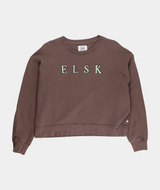 RE.ELSK 12019 | ELSK CHENILLE EMB. ØRUM WOMEN'S SWEATSHIRT | DARK OAK