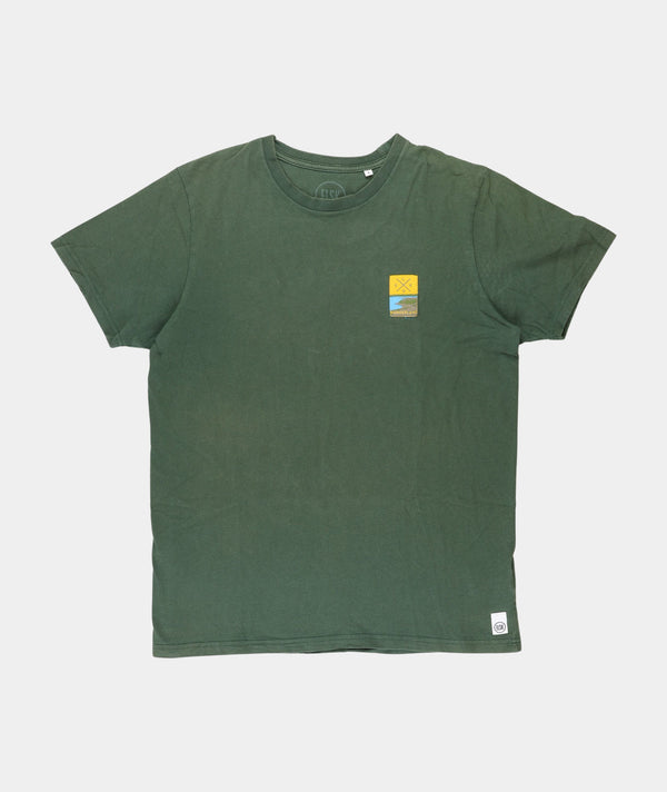 RE.ELSK RE.ELSK 1117 | ELSK® PCH BAGSØ BRUSHED MEN'S T-SHIRT | FOREST GREEN