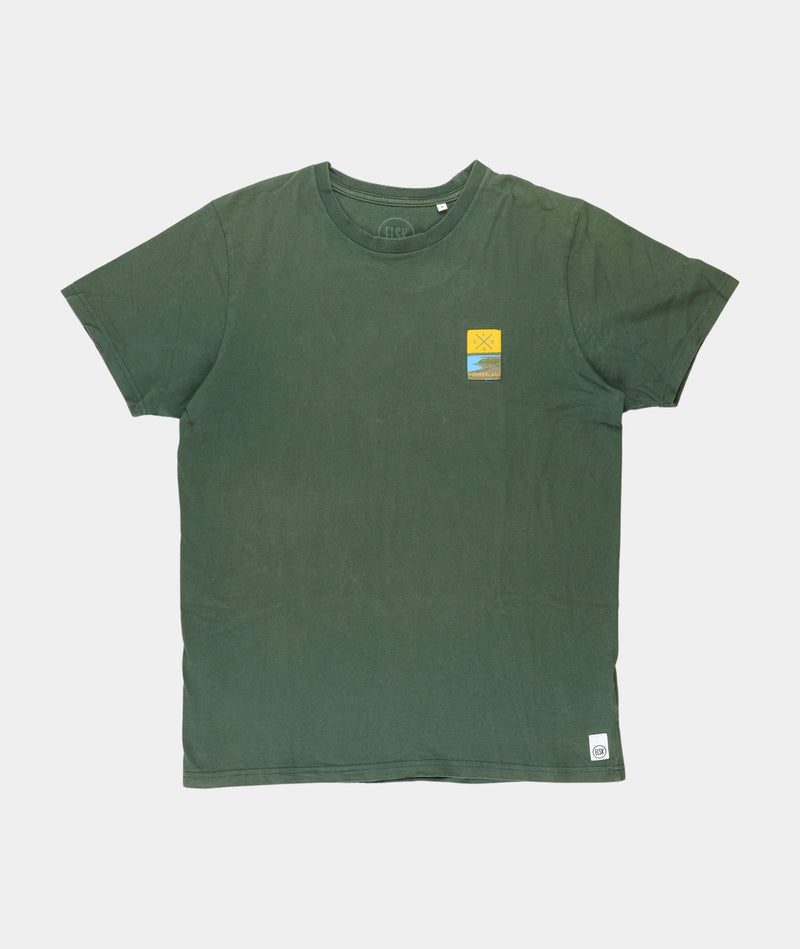 RE.ELSK RE.ELSK 1117 | ELSK® PCH BAGSØ BRUSHED MEN'S T-SHIRT | FOREST GREEN