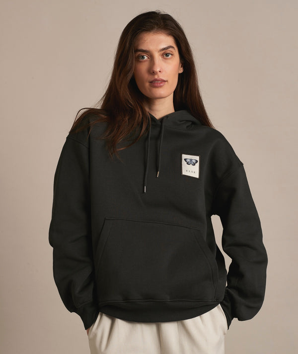 12011 | ELSK® BLAAFUGL PCH FIONA WOMEN'S HOODIE | PIRATE BLACK