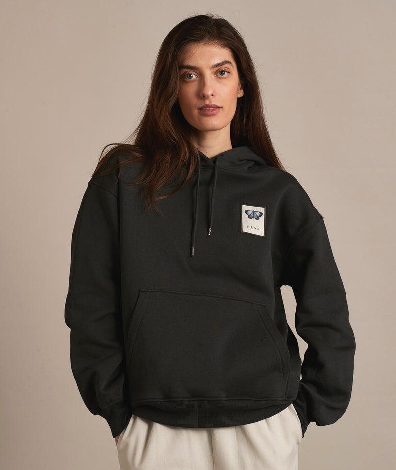 12011 | ELSK® BLAAFUGL PCH FIONA WOMEN'S HOODIE | PIRATE BLACK