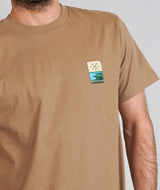 01005 | ELSK® BAGSØ2 PCH BRUSHED T-SHIRT | TOBACCO