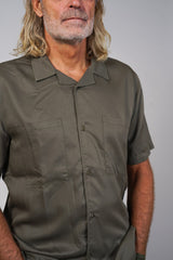 04002 | LOVE PELLE MEN'S SS SHIRT | SMOKEY OLIVE