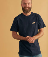 01092 | ELSK TECH PCH BRUSHED T-SHIRT | DARK NAVY