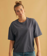 RE.ELSK 11064 | ELSK PURE EMB THILDA TUNG TEE | STONE PURPLE
