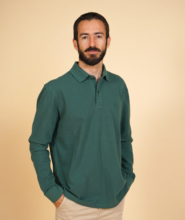 RE.ELSK PIQUE MEN'S LS POLO