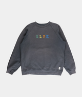 RE.ELSK 02012 | ELSK® PURE STROKE EMB TVÆRS MEN'S CREWNECK | PIRATE BLACK