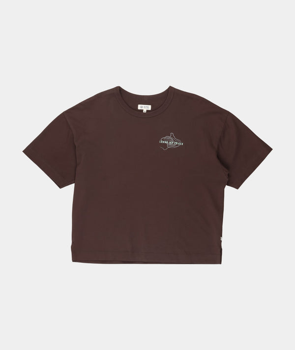 RE.ELSK 11067 | ELSK NO TRACE THILDA TUNG TEE | DARK OAK