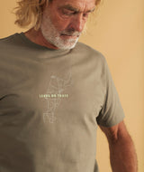 01087 | ELSK MAP BRUSHED T-SHIRT | SMOKEY OLIVE