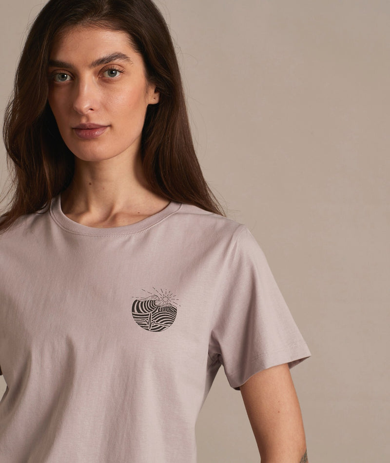 11045 | ELSK® PULS CH WOMEN'S ESSENTIAL TEE | DUSTY PURPLE