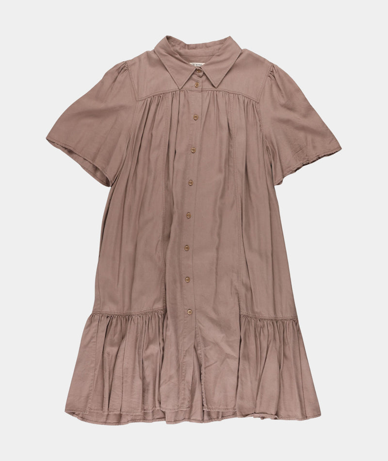 RE.ELSK 17007 | ELSK LUNA WOMEN'S DRESS | TAUPE BROWN