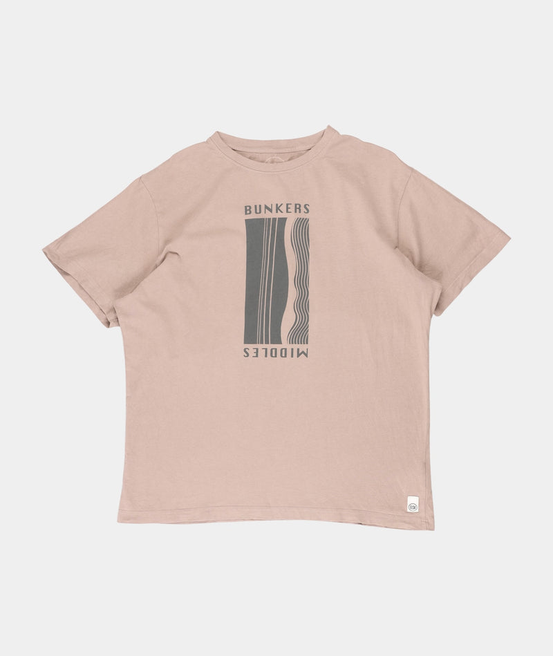 RE.ELSK 01065 | ELSK® BUNKERS BRUSHED MEN'S TEE  | TAUPE BROWN