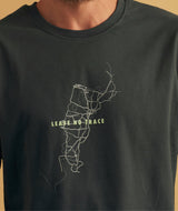 01086 | LOVE MAP BRUSHED T-SHIRT | PIRATE BLACK