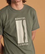 01067 | ELSK® BUNKERS BRUSHED MEN'S TEE  | DUSTY GREEN