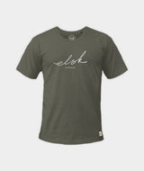 RE.ELSK 0245 | ELSK® SIGNED W. MEN’S TEE | MOSS GREEN