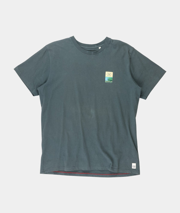 RE.ELSK 01008 | ELSK® BAGSØ2 PCH BRUSHED T-SHIRT | STONE GREEN