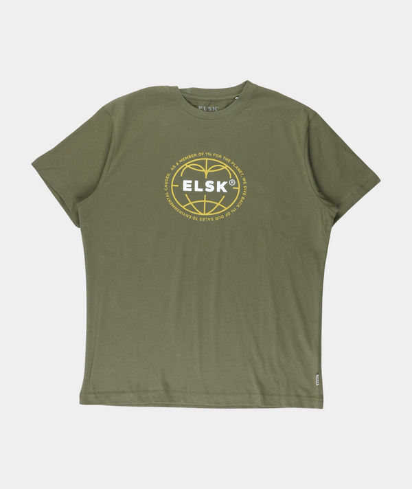 RE.ELSK STATEMENT GLOBE MEN'S BRUSHED T-SHIRT