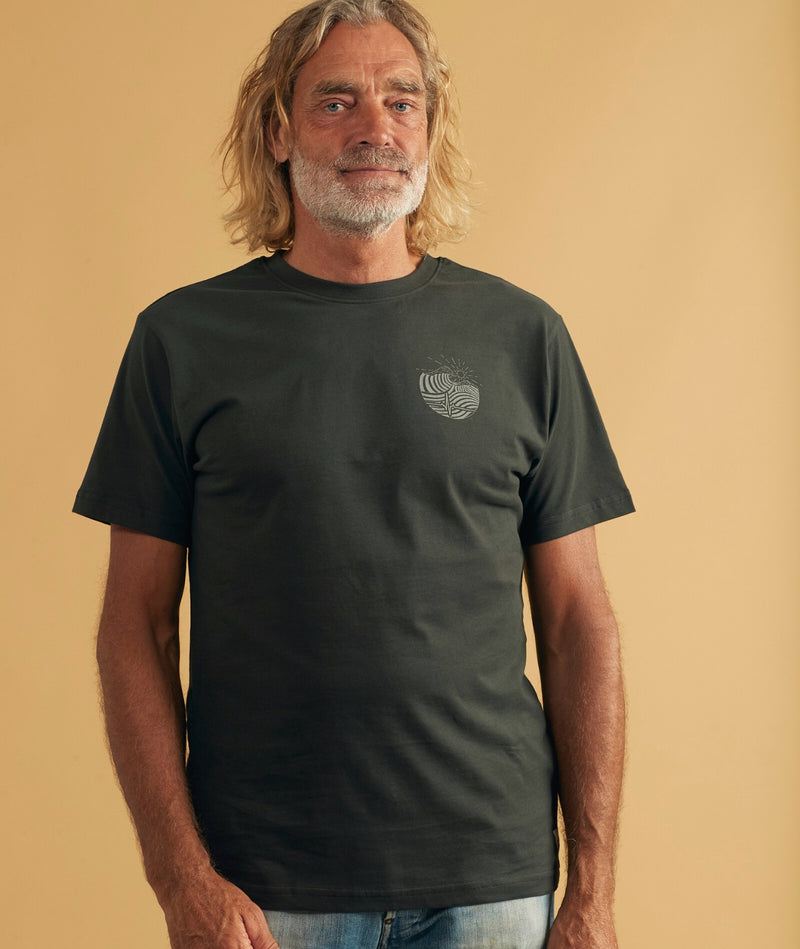 01070 | ELSK® PULS CH BRUSHED MEN'S TEE | PIRATE BLACK