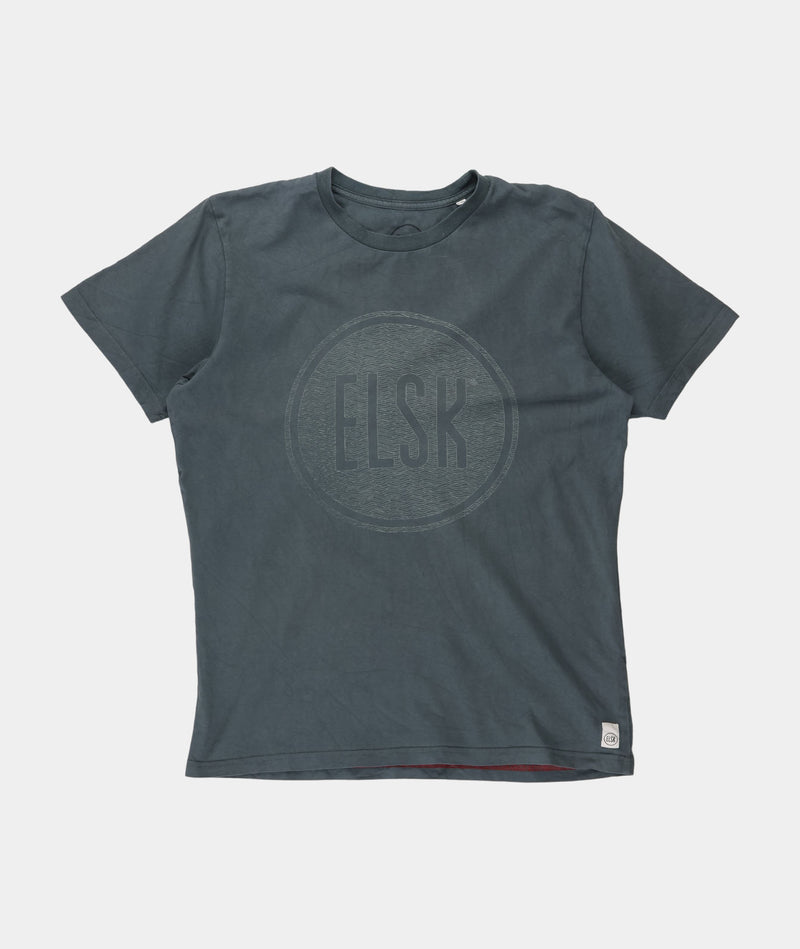 RE.ELSK 2337 | ELSK® SEA LOGO ESSENTIAL BRUSHED MEN'S TEE  | STONE GREEN