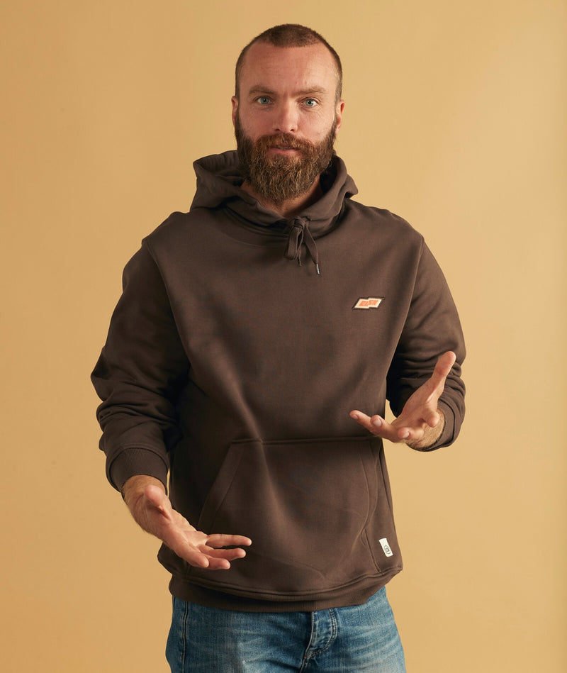 02036 | ELSK TECH PCH SENNELS MEN'S HOODIE | DARK OAK