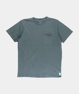 RE.ELSK 2341 | ELSK® ESSENTIAL POCKET BRUSHED T-SHIRT | STONE GREEN