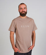 RE.ELSK 01054 | ELSK® PURE EP BRUSHED T-SHIRT | TAUPE BROWN