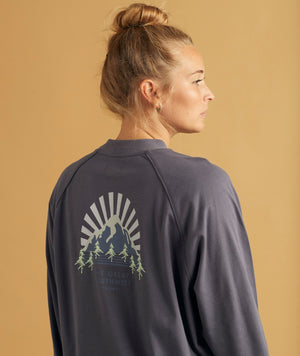 11057 | LOVE ICEBERG BP ESTHER WOMEN'S LS TEE | STONE PURPLE