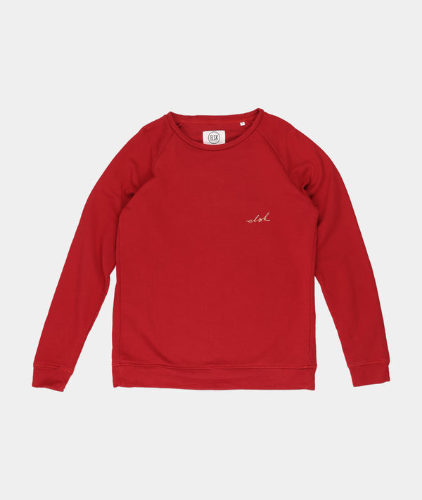 RE.ELSK 7305 | WOMEN'S RED CREWNECK