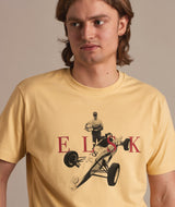 01058 | ELSK FORMEL FORD BRUSHED T-SHIRT | SUNLIGHT