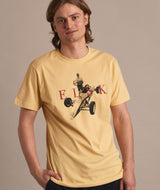 01058 | ELSK FORMEL FORD BRUSHED T-SHIRT | SUNLIGHT