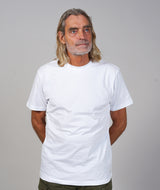 01001 | ELSK® ESSENTIAL BRUSHED T-SHIRT | WHITE