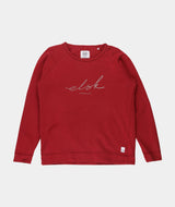 RE.ELSK 4034 | ELSK® SIGNED W. TVÆRS WOMEN’S SWEATSHIRT | SCEPTRE RED