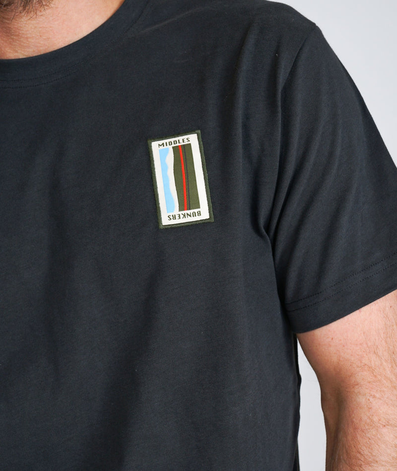 01060 | ELSK® BUNKERS PCH BRUSHED T-SHIRT | PIRATE BLACK