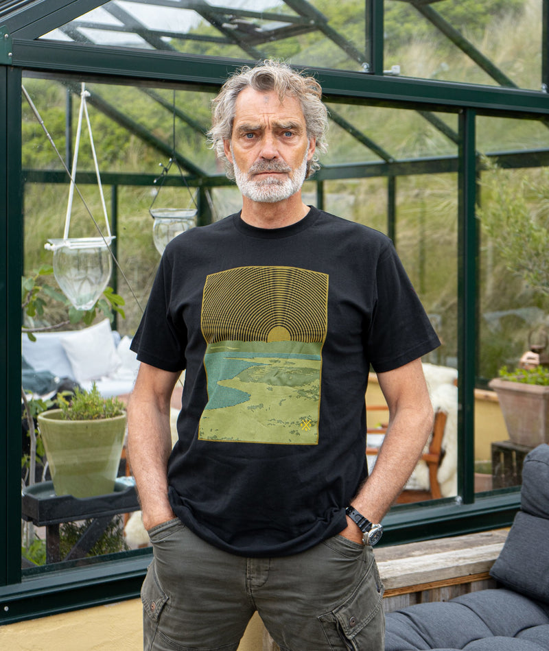 2322 | ELSK® BAGSØ (LP) HERRE BRUSHED TEE  | DUSTY BLACK