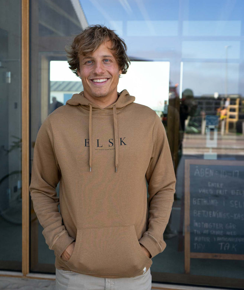 02002 | ELSK® PURE TVÆRS MEN’S HOODIE | TOBACCO