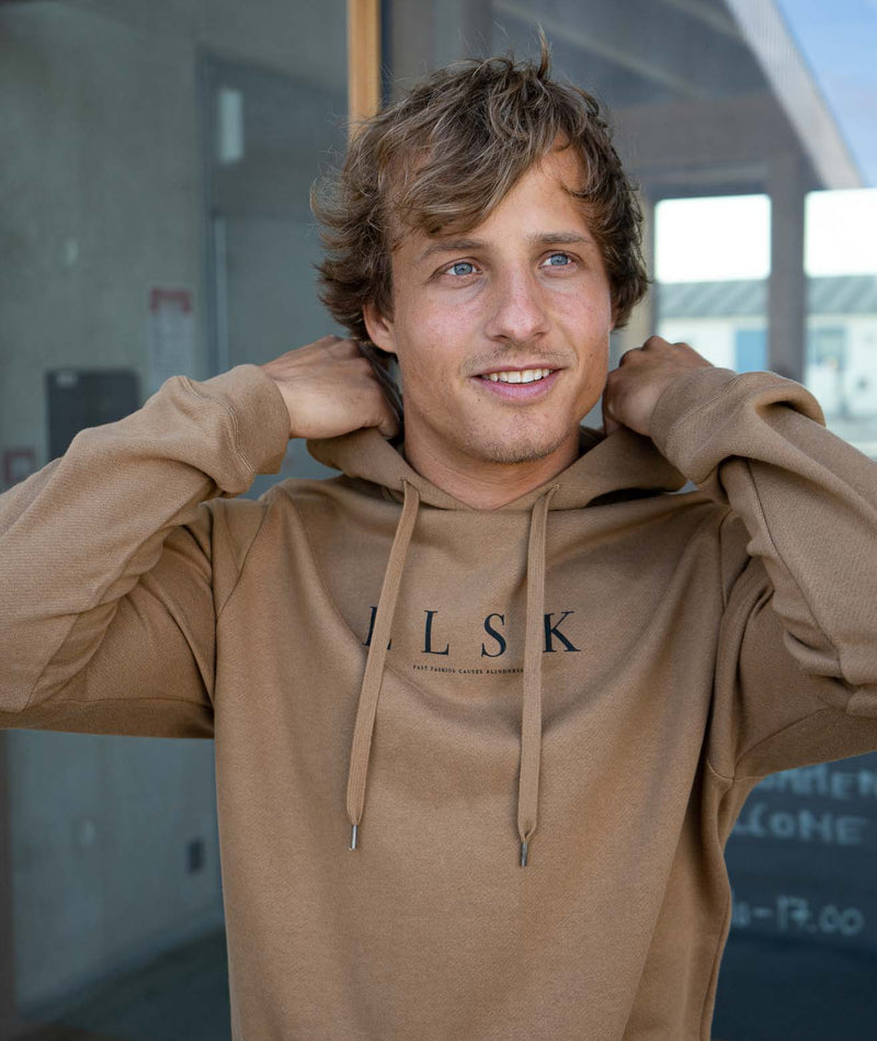 02002 | ELSK® PURE TVÆRS MEN’S HOODIE | TOBACCO