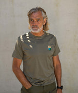 01045 | ELSK® PCH BAGSØ WOOL MEN'S T-SHIRT | SMOKEY OLIVE
