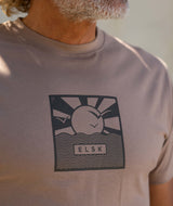 01055 | ELSK® CUBE21 BRUSHED T-SHIRT | TAUPE BROWN