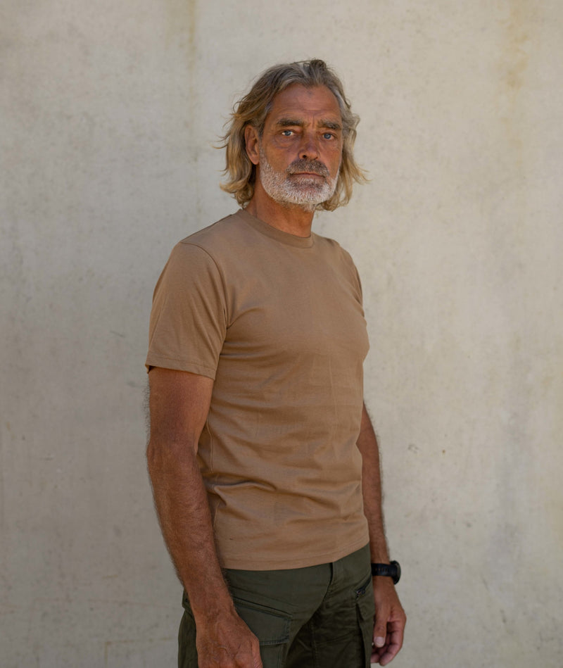 2342 | ELSK® ESSENTIAL BRUSHED T-SHIRT | TOBACCO
