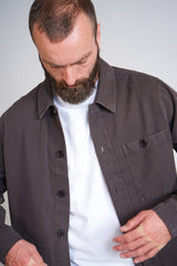 04014 | LOVE EDDIE MEN'S OVERSHIRT | DARK BROWN