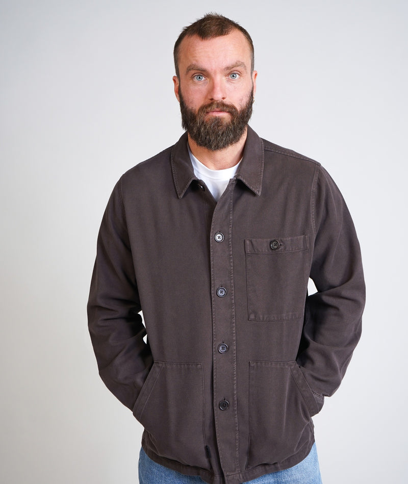 04014 | LOVE EDDIE MEN'S OVERSHIRT | DARK BROWN