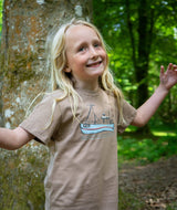 7025 | LOVE KUTTER KIDS T-SHIRT | TAUPE BROWN