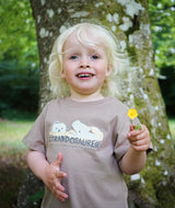 7023 | ELSK STANDOSAUR KIDS T-SHIRT | TAUPE BROWN