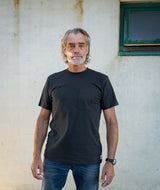 01030 | ELSK® ESSENTIAL POCKET BRUSHED T-SHIRT | PIRATE BLACK