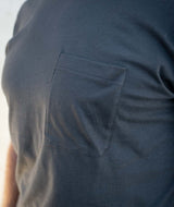 01030 | ELSK® ESSENTIAL POCKET BRUSHED T-SHIRT | PIRATE BLACK