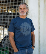 2311 | ELSK® SEA LOGO ESSENTIAL BRUSHED MEN'S TEE  | NAVY